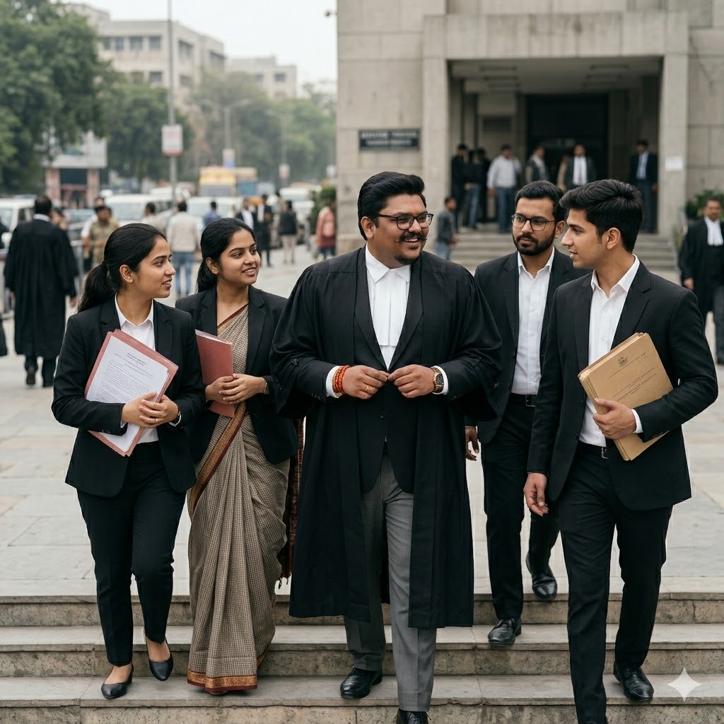 Adv. Aditya Kaushik with legal team